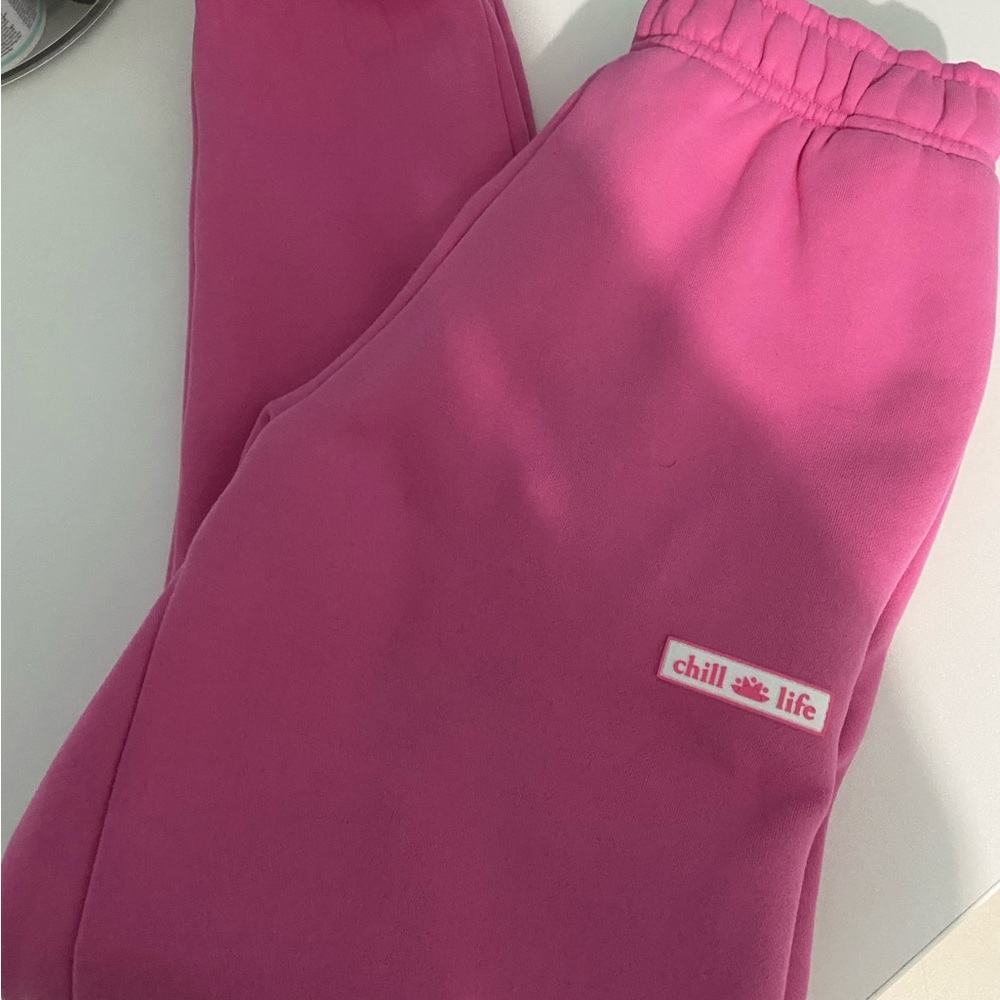 Chill life pink sweatpants